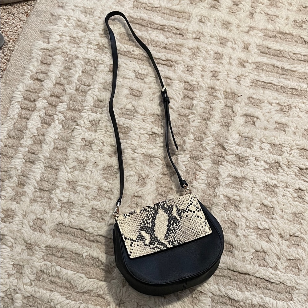 Kate Spade Black and Snake Pattern Crossbody Bag